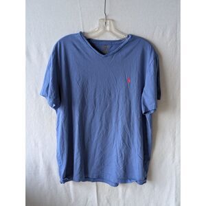 Ralph Lauren Embroidered T-Shirt Blue Men's Size Large
